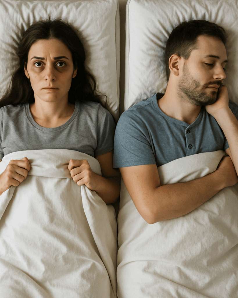 ¿Qué pasa cuando papá y mamá no duermen igual?